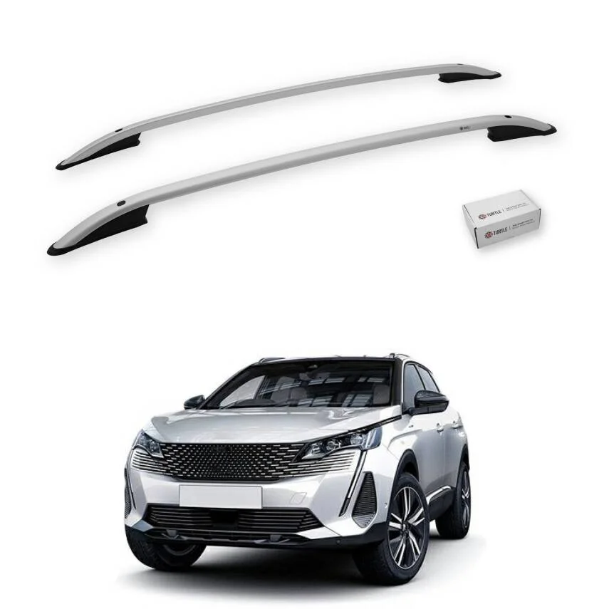 Turtle Peugeot 3008 (P84) 2017-2024 Tavan Çıtası Crown Gri