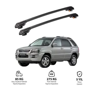 KIA SPORTAGE 2004-2010 TRX1 Thunder Carrier Kilitli Ara Atkı Siyah thumb 1