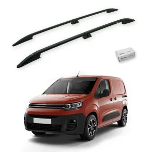 Turtle Citroen Berlingo 2019-2025 / Kısa Şasi Tavan Çıtası Crown Siyah