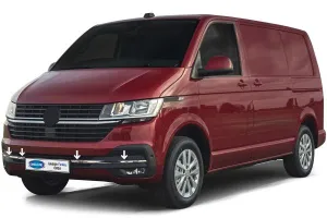 Omsa Vw T6.1 Transporter Krom Ön Tampon Alt Izgara 4 Parça 2020-2023 Arası