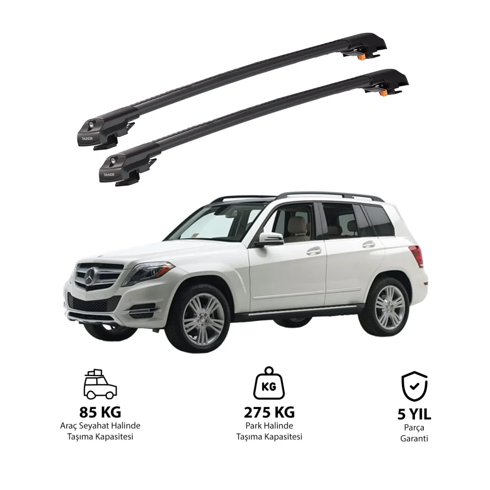 MERCEDES-BENZ GLK-CLASS 2009-2015 TRX1 Thunder Carrier Kilitli Ara Atkı Siyah