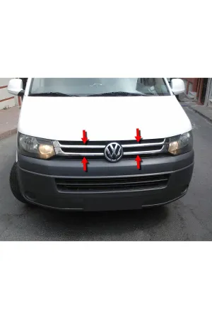 Volkswagen Transporter T6 Krom Ön Panjur Aksesuarı 4 Parça