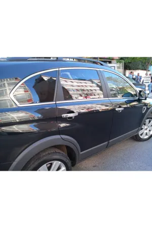 Chevrolet Captiva Krom Cam Üst Çıtası Aksesuarı 6 Parça