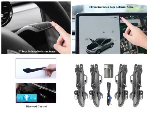 TESLA Y OTOMATİK KAPI KOLU (RGB )-WIRELESS - Görsel 2