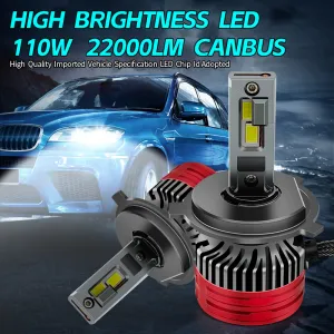Led far ampulü canbus 110W 22000LM H4 12v / LAAM920 - Görsel 2