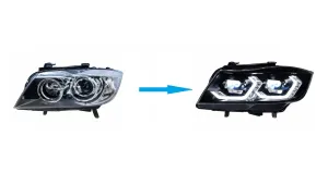E90 3 Seri̇si̇ Makyajli Kasa Lazer Far (Xenon İçi̇n 2010-2012)