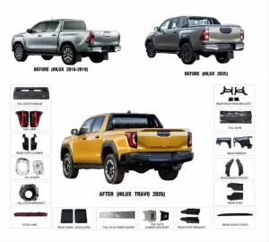 Hilux 2016-2025 İçi̇n Facelift 2026 Travo  Body Kit