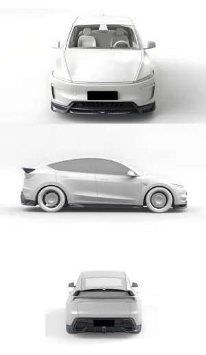 JUNIPER (MODEL Y 2025+) İÇİN YOFER BODY KIT (PIANO BLACK) - Görsel 2