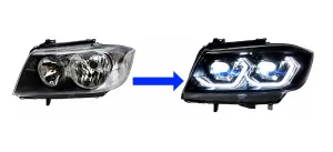 E90 3 Seri̇si̇ Makyajsiz Kasa Lazer Far (Halojen İçi̇n2006-2009)