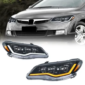 CIVIC FD6 2006-2011 İÇİN 3 LENS FULL LED FAR - Görsel 2