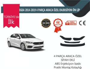 Boğaziçi uyumlu Fİat Egea 2016 Sonrası 4 Parça Ön Lip modelleri DRS Tuning'de. Kaliteli malzeme, hızlı kargo ve güvenli alışverişle hemen inceleyin.