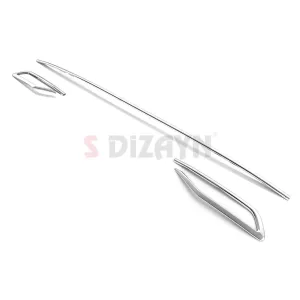 S-Dizayn VW Taigo Krom Arka Tampon Difüzör Çıtası 3 Prç. 2020 Üzeri A+ Kalite thumb 3