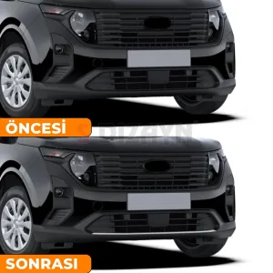 S-Dizayn Ford Courier Krom Ön Tampon Çıtası 2023 Üzeri A+ Kalite thumb 5
