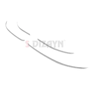 S-Dizayn VW Golf 8.5 Makyajlı HB Krom Ön Tampon Çıtası 4 Prç. 2024 Üzeri A+ Kalite thumb 3