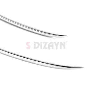 S-Dizayn VW Golf 8.5 Makyajlı HB Krom Ön Tampon Çıtası 4 Prç. 2024 Üzeri A+ Kalite thumb 4