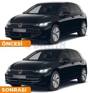 S-Dizayn VW Golf 8.5 Makyajlı HB Krom Ön Tampon Çıtası 4 Prç. 2024 Üzeri A+ Kalite thumb 5