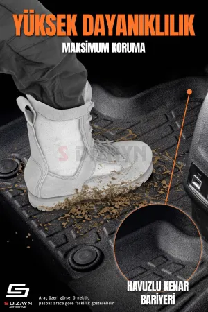 S-Dizayn Cupra Ateca 3D Pro Havuzlu Paspas 2020 Üzeri A+ Kalite thumb 4