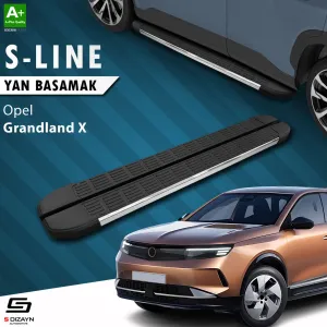 Opel Grandland 2021-Günümüz (Grandland) uyumlu X 2 Hybrid S-Line Krom Yan Basamak 183 Cm 2024 Üzeri A+ Kalite modelleri DRS Tuning'de. Kaliteli malzeme, hızlı