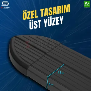 S-Dizayn Opel Grandland X 2 Hybrid Skyline Siyah Yan Basamak 183 Cm 2024 Üzeri A+ Kalite thumb 3