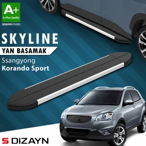 s-dizayn uyumlu Ssangyong Korando Sport Skyline Aluminyum Yan Basamak 183 Cm 2019 Üzeri A+ Kalite modelleri DRS Tuning'de. Kaliteli malzeme, hızlı kargo ve