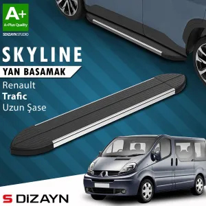 s-dizayn uyumlu Renault Trafic 2 Uzun Şase Skyline Krom Yan Basamak 263 Cm 2001-2014 A+ Kalite modelleri DRS Tuning'de. Kaliteli malzeme, hızlı kargo ve