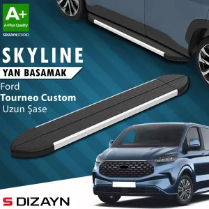 s-dizayn uyumlu Ford Tourneo Custom 2 Skyline Aluminyum Yan Basamak 263 Cm 2023 Üzeri A+ Kalite modelleri DRS Tuning'de. Kaliteli malzeme, hızlı kargo ve