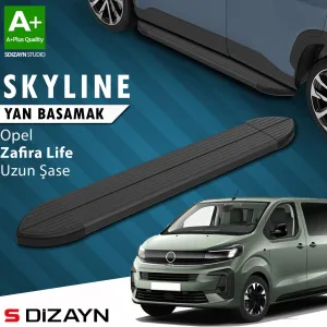 Opel Zafira 2019-Günümüz uyumlu Life Skyline Siyah Yan Basamak 243 Cm 2020 Üzeri A+ Kalite modelleri DRS Tuning'de. Kaliteli malzeme, hızlı kargo ve güvenli