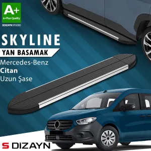 s-dizayn uyumlu Mercedes Citan Uzun Şase Skyline Krom Yan Basamak 223 Cm 2012-2021 A+ Kalite modelleri DRS Tuning'de. Kaliteli malzeme, hızlı kargo ve güvenli