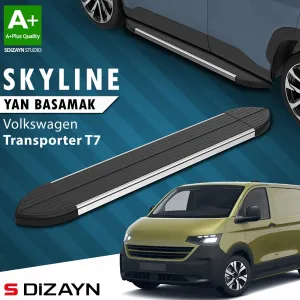 s-dizayn uyumlu VW Transporter T7 Skyline Krom Yan Basamak 223 Cm 2024 Üzeri A+ Kalite modelleri DRS Tuning'de. Kaliteli malzeme, hızlı kargo ve güvenli