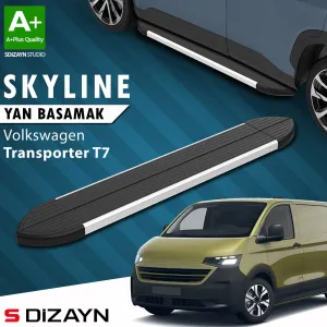 s-dizayn uyumlu VW Transporter T7 Skyline Aluminyum Yan Basamak 223 Cm 2024 Üzeri A+ Kalite modelleri DRS Tuning'de. Kaliteli malzeme, hızlı kargo ve güvenli