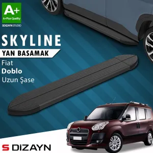 s-dizayn uyumlu Fiat Doblo 2 Uzun Şase Skyline Siyah Yan Basamak 223 Cm 2010-2023 A+ Kalite modelleri DRS Tuning'de. Kaliteli malzeme, hızlı kargo ve güvenli
