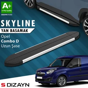 s-dizayn uyumlu Opel Combo D Uzun Şase Skyline Aluminyum Yan Basamak 223 Cm 2011-2015 A+ Kalite modelleri DRS Tuning'de. Kaliteli malzeme, hızlı kargo ve