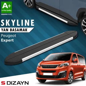 S-Dizayn Peugeot Expert 3 Kısa Şase Skyline Aluminyum Yan Basamak 213 Cm 2016 Üzeri A+ Kalite thumb 1