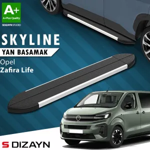 Opel Zafira 2019-Günümüz uyumlu Life Skyline Aluminyum Yan Basamak 213 Cm 2020 Üzeri A+ Kalite modelleri DRS Tuning'de. Kaliteli malzeme, hızlı kargo ve