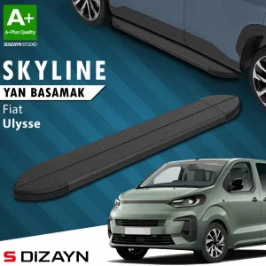 S-Dizayn Fiat Ulysse Skyline Siyah Yan Basamak 213 Cm 2022 Üzeri A+ Kalite thumb 1