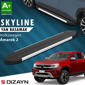 S-Dizayn VW Amarok 2 Skyline Aluminyum Yan Basamak 203 Cm 2023 Üzeri A+ Kalite thumb 1