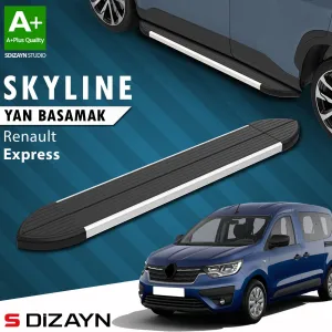 S-Dizayn Renault Express Skyline Aluminyum Yan Basamak 203 Cm 2021 Üzeri A+ Kalite thumb 1
