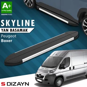 S-Dizayn Peugeot Boxer 3 Kısa Şase Skyline Aluminyum Yan Basamak 203 Cm 2006 Üzeri A+ Kalite thumb 1