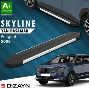 Peugeot 5008 2017-Günümüz (P87) uyumlu 2 Skyline Aluminyum Yan Basamak 203 Cm 2017-2023 A+ Kalite modelleri DRS Tuning'de. Kaliteli malzeme, hızlı kargo ve