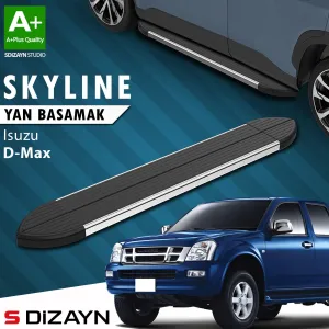 S-Dizayn Isuzu D-Max Skyline Krom Yan Basamak 203 Cm 2007-2012 A+ Kalite thumb 1