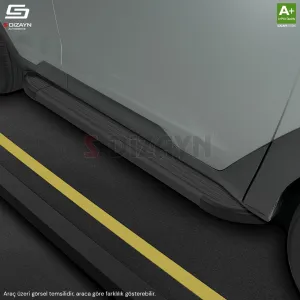 S-Dizayn Ford Ranger 4 Skyline Siyah Yan Basamak 203 Cm 2023 Üzeri A+ Kalite thumb 3