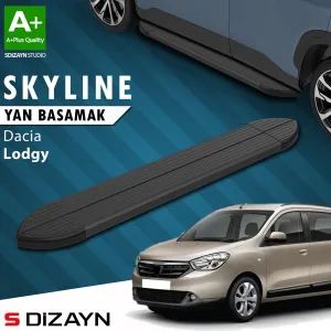 Dacia Lodgy 2012-2022 (J92) uyumlu Skyline Siyah Yan Basamak 203 Cm 2012 Üzeri A+ Kalite modelleri DRS Tuning'de. Kaliteli malzeme, hızlı kargo ve güvenli