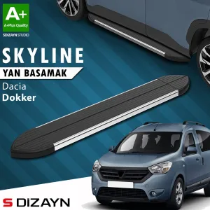 Dacia Dokker 2012-2024 (K67) uyumlu Skyline Krom Yan Basamak 203 Cm 2012 Üzeri A+ Kalite modelleri DRS Tuning'de. Kaliteli malzeme, hızlı kargo ve güvenli