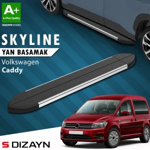 S-Dizayn VW Caddy 3 Skyline Krom Yan Basamak 193 Cm 2004-2020 A+ Kalite thumb 1