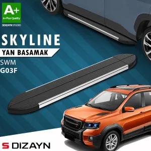 S-Dizayn SWM G03F Skyline Krom Yan Basamak 193 Cm 2023 Üzeri A+ Kalite thumb 1