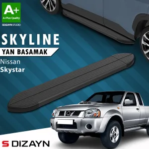 S-Dizayn Nissan Skystar Skyline Siyah Yan Basamak 193 Cm 1996-2006 A+ Kalite thumb 1