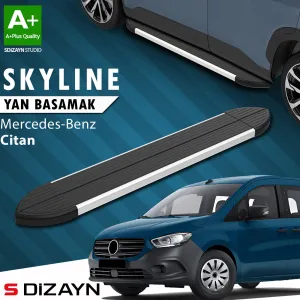 S-Dizayn Mercedes Citan Skyline Aluminyum Yan Basamak 193 Cm 2012-2021 A+ Kalite thumb 1