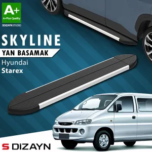 S-Dizayn Hyundai H-1 Starex Skyline Aluminyum Yan Basamak 193 Cm 1998-2007 A+ Kalite thumb 1