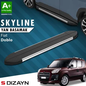 S-Dizayn Fiat Doblo 2 Skyline Krom Yan Basamak 193 Cm 2010-2022 A+ Kalite thumb 1
