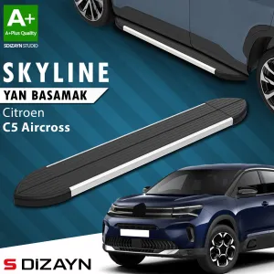 Citroen C5 Aircross 2017-Günümüz (C84) uyumlu Skyline Aluminyum Yan Basamak 193 Cm 2017 Üzeri A+ Kalite modelleri DRS Tuning'de. Kaliteli malzeme, hızlı kargo